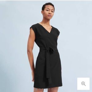 Everlane Japanese goweave short wrap dress